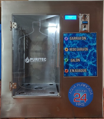 ventana vending de agua purificada