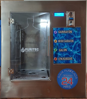 despachador de agua purificada 24 horas