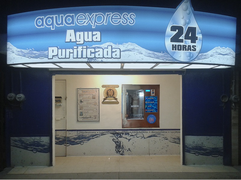 Despachador de agua automático 24 horas