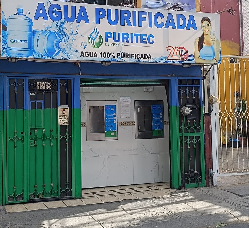purificadora de agua automática 24 horas
